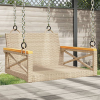 Schommelbank Met Kussens Poly Rattan