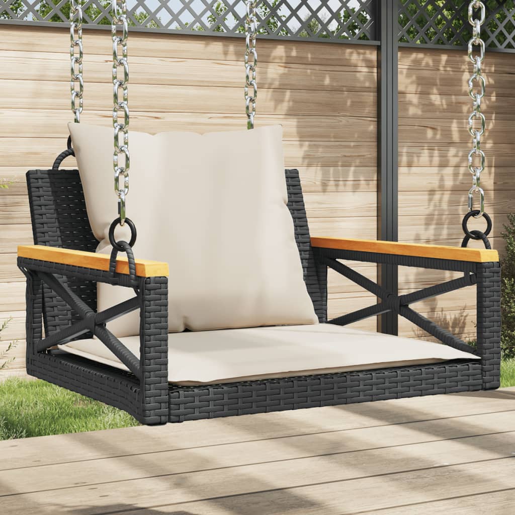Schommelbank Met Kussens Poly Rattan