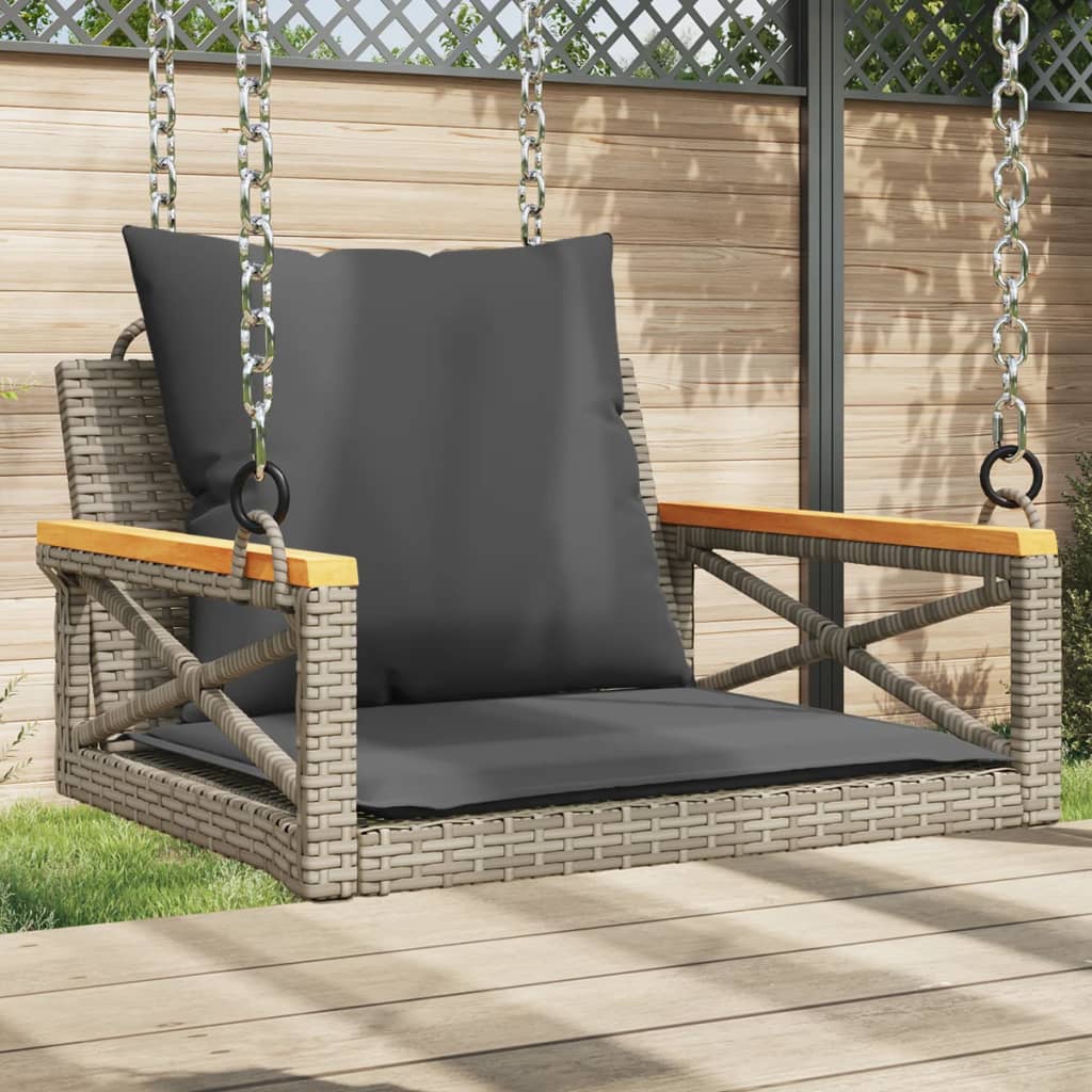 Schommelbank Met Kussens Poly Rattan