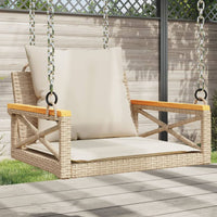 Schommelbank Met Kussens Poly Rattan