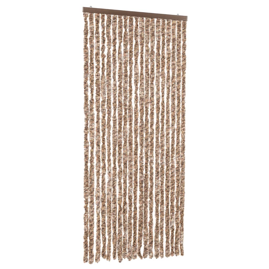Vliegengordijn Chenille Beige En Donkerbruin