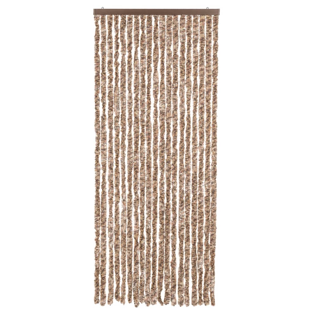 Vliegengordijn Chenille Beige En Donkerbruin
