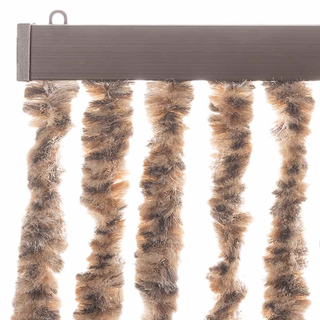 Vliegengordijn Chenille Beige En Donkerbruin