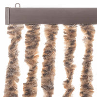 Vliegengordijn Chenille Beige En Donkerbruin