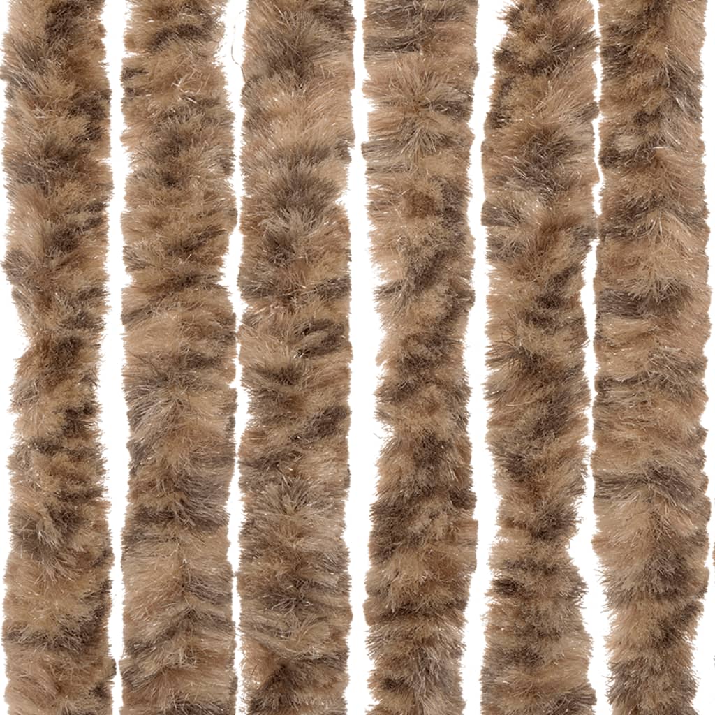 Vliegengordijn Chenille Beige En Donkerbruin