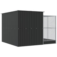 Volière Met Verlengstuk Zilver Staal