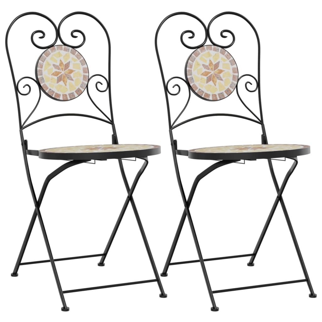 Bistrostoelen Inklapbaar Keramiek Kleurig En