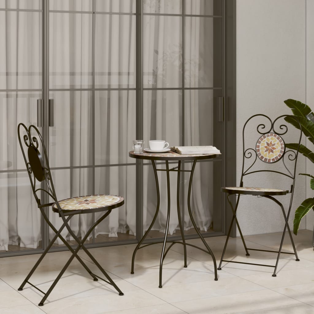 Bistrostoelen Inklapbaar Keramiek Kleurig En