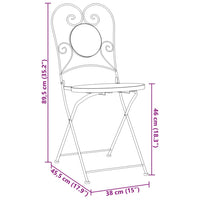 Bistrostoelen Inklapbaar Keramiek Kleurig En