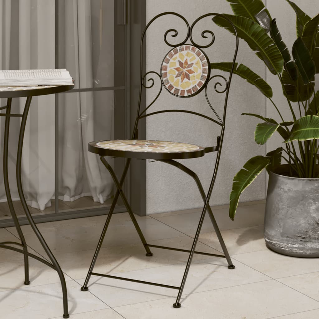 Bistrostoelen Inklapbaar Keramiek Kleurig En