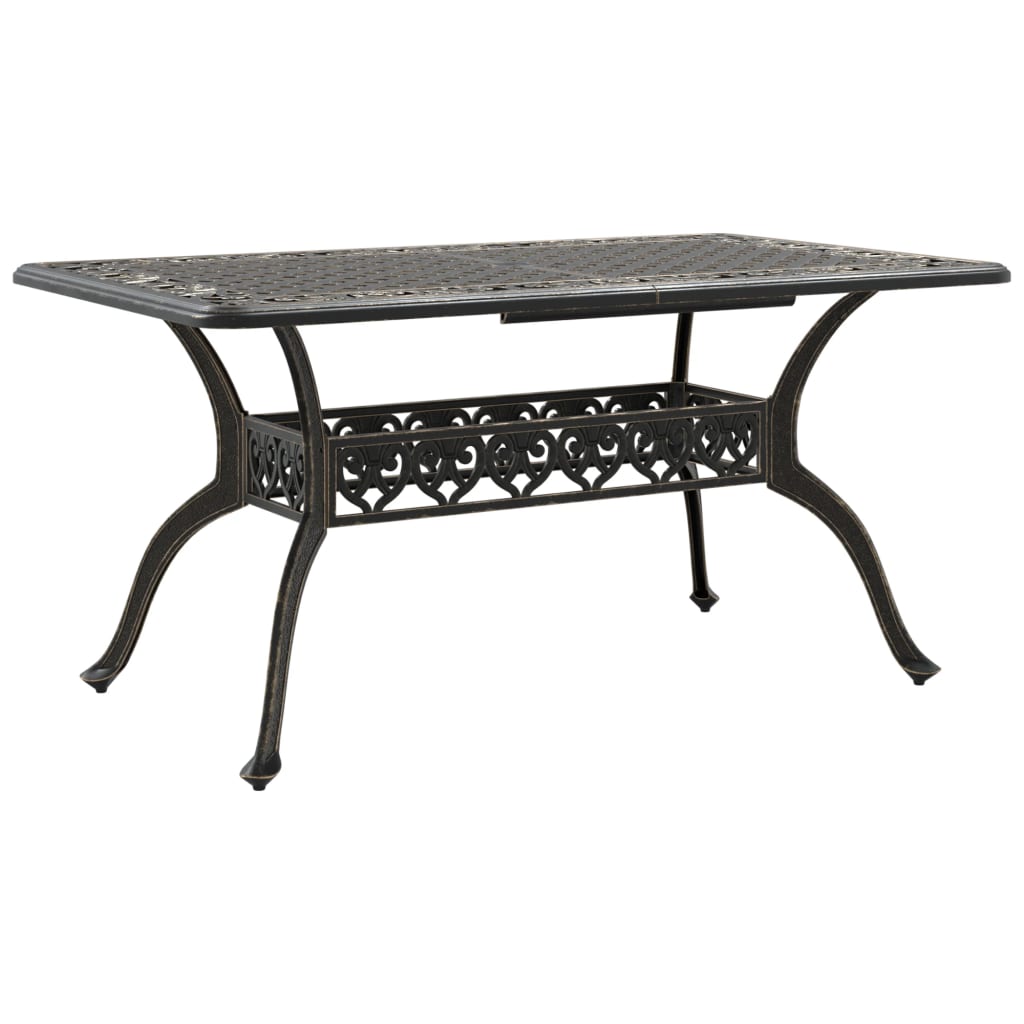 Tuintafel 150X90X72 Cm Gietaluminium Kleurig