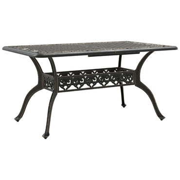 Tuintafel 150X90X72 Cm Gietaluminium Kleurig