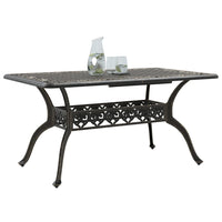 Tuintafel 150X90X72 Cm Gietaluminium Kleurig