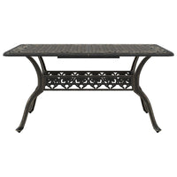 Tuintafel 150X90X72 Cm Gietaluminium Kleurig