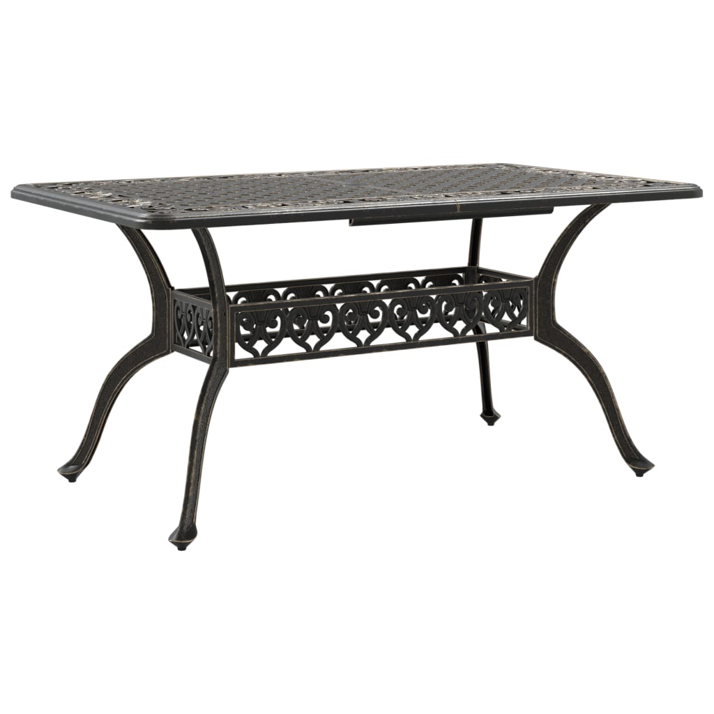 Tuintafel 150X90X72 Cm Gietaluminium Kleurig