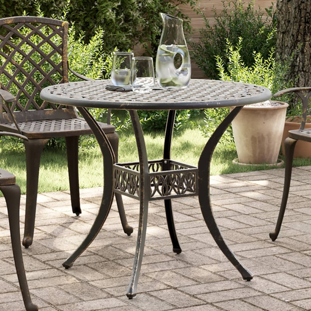 Tuintafel Ø 90X75 Cm Gietaluminium