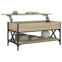 Salontafel 100X50X50 Cm Bewerkt Hout En Metaal