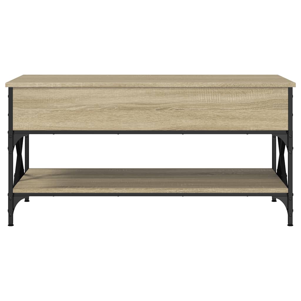 Salontafel 100X50X50 Cm Bewerkt Hout En Metaal