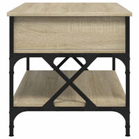 Salontafel 100X50X50 Cm Bewerkt Hout En Metaal