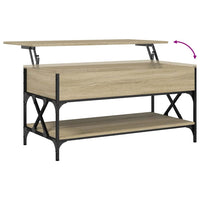 Salontafel 100X50X50 Cm Bewerkt Hout En Metaal