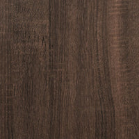 Boekenkast 79X30X180 Cm Bewerkt Hout En Metaal Bruin Eiken
