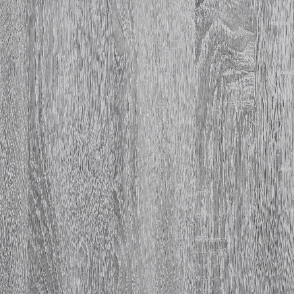 Boekenkast 92X30X Bewerkt Hout En Metaal Grijs Sonoma