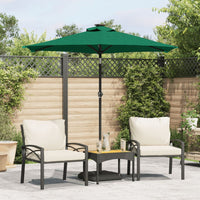 Parasol Met Stalen Paal 225X225X212 Cm