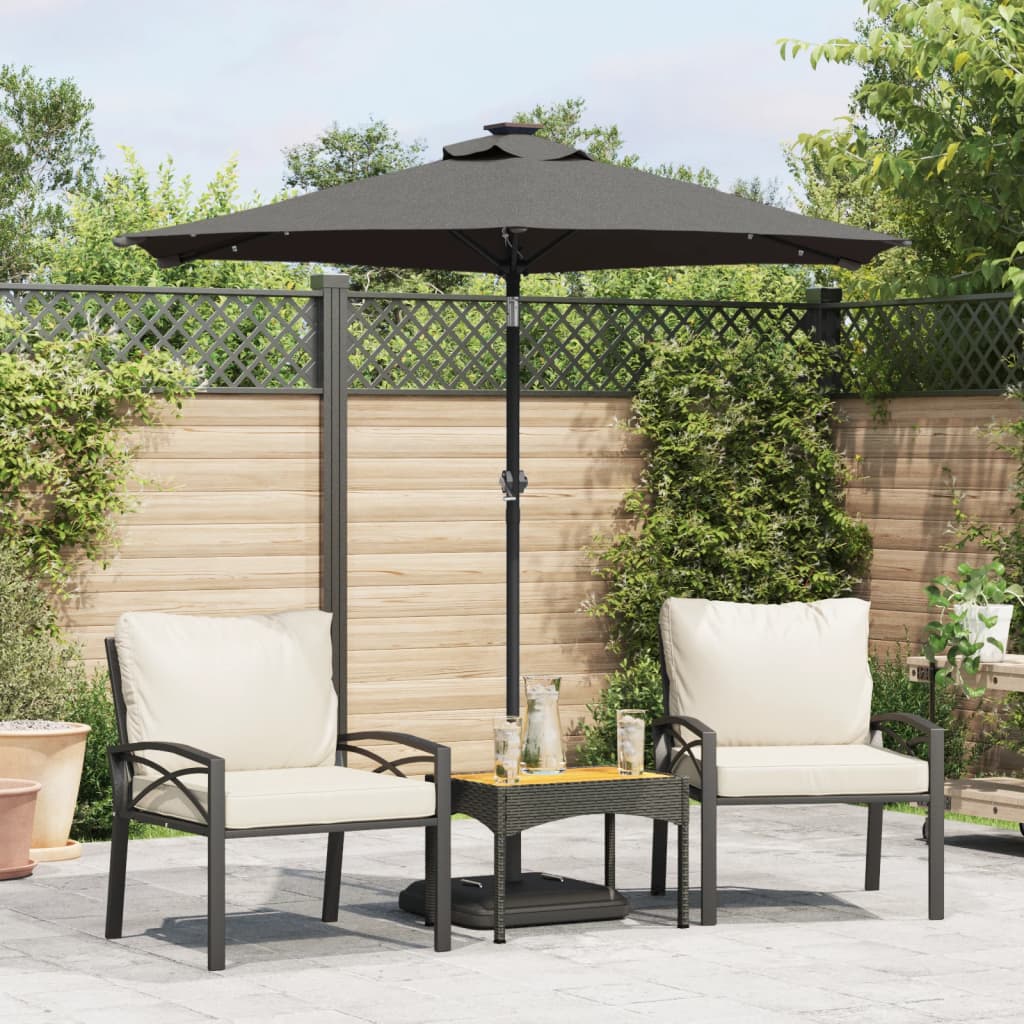 Parasol Met Stalen Paal 225X225X212 Cm