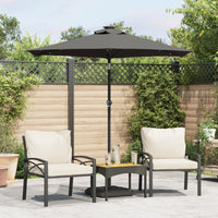 Parasol Met Stalen Paal 225X225X212 Cm