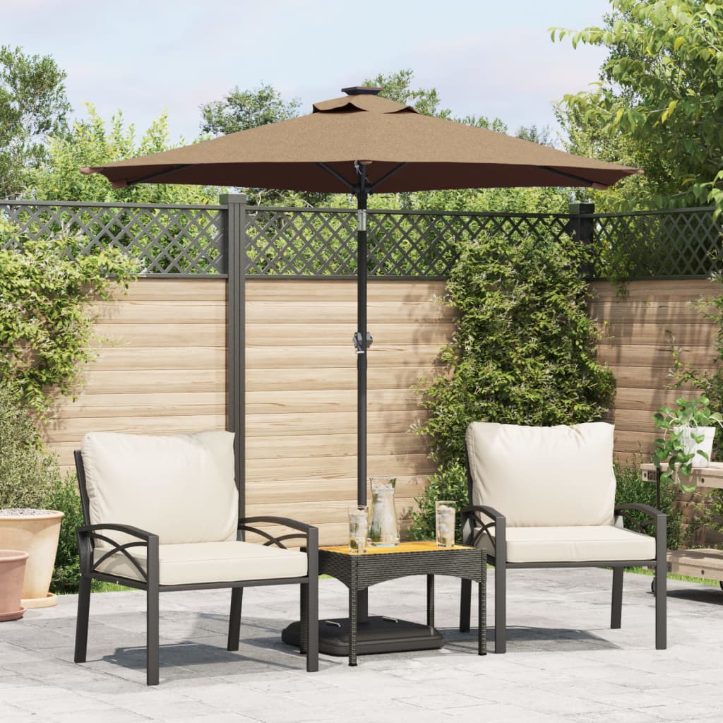Parasol Met Stalen Paal 225X225X212 Cm