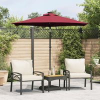 Parasol Met Stalen Paal 225X225X212 Cm