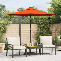 Parasol Met Stalen Paal 225X225X212 Cm