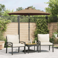 Parasol Met Led's En Stalen Paal 225X225X212 Cm