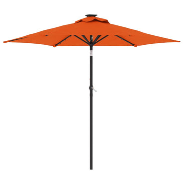 Parasol Met Led's En Stalen Paal 225X225X212 Cm