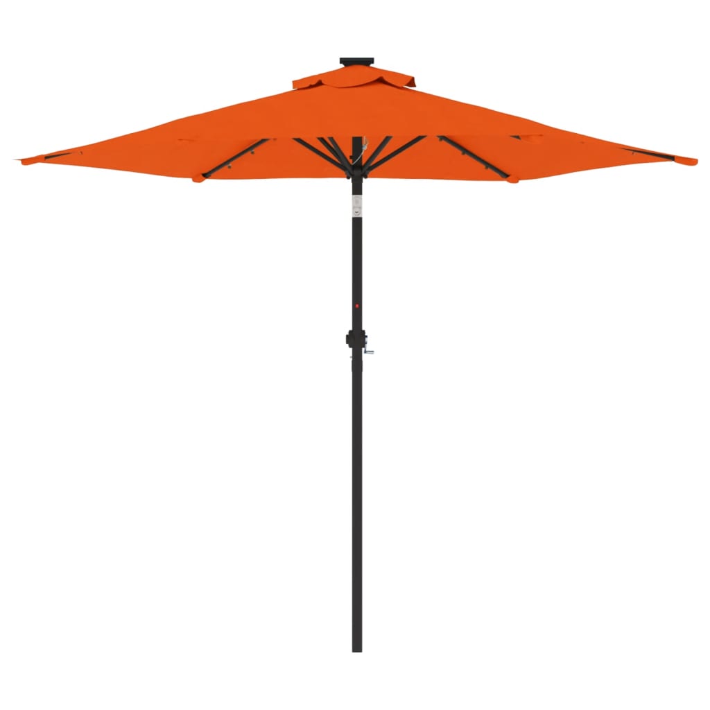 Parasol Met Led's En Stalen Paal 225X225X212 Cm
