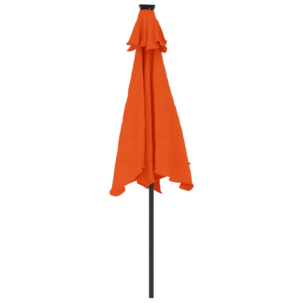 Parasol Met Led's En Stalen Paal 225X225X212 Cm