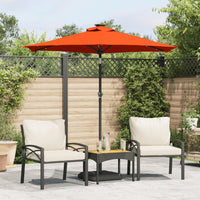 Parasol Met Led's En Stalen Paal 225X225X212 Cm