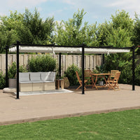 Prieel Met Uittrekbaar Dak 3X6 M Aluminium Kleurig