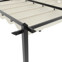 Prieel Met Uittrekbaar Dak 3X6 M Aluminium Kleurig