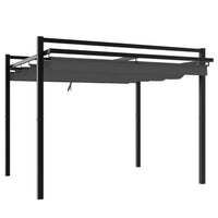 Prieel Met Uittrekbaar Dak 3X3 M Aluminium Kleurig