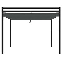 Prieel Met Uittrekbaar Dak 3X3 M Aluminium Kleurig