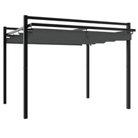 Prieel Met Uittrekbaar Dak 3X3 M Aluminium Kleurig