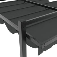 Prieel Met Uittrekbaar Dak 3X3 M Aluminium Kleurig