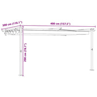 Prieel 400 X 300 X 200 Cm Polyester