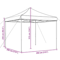 Partytent Inklapbaar Pop-Up 292X292X315 Cm Terracotta