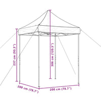 Partytent Inklapbaar Pop-Up 200X200X306 Cm Groen