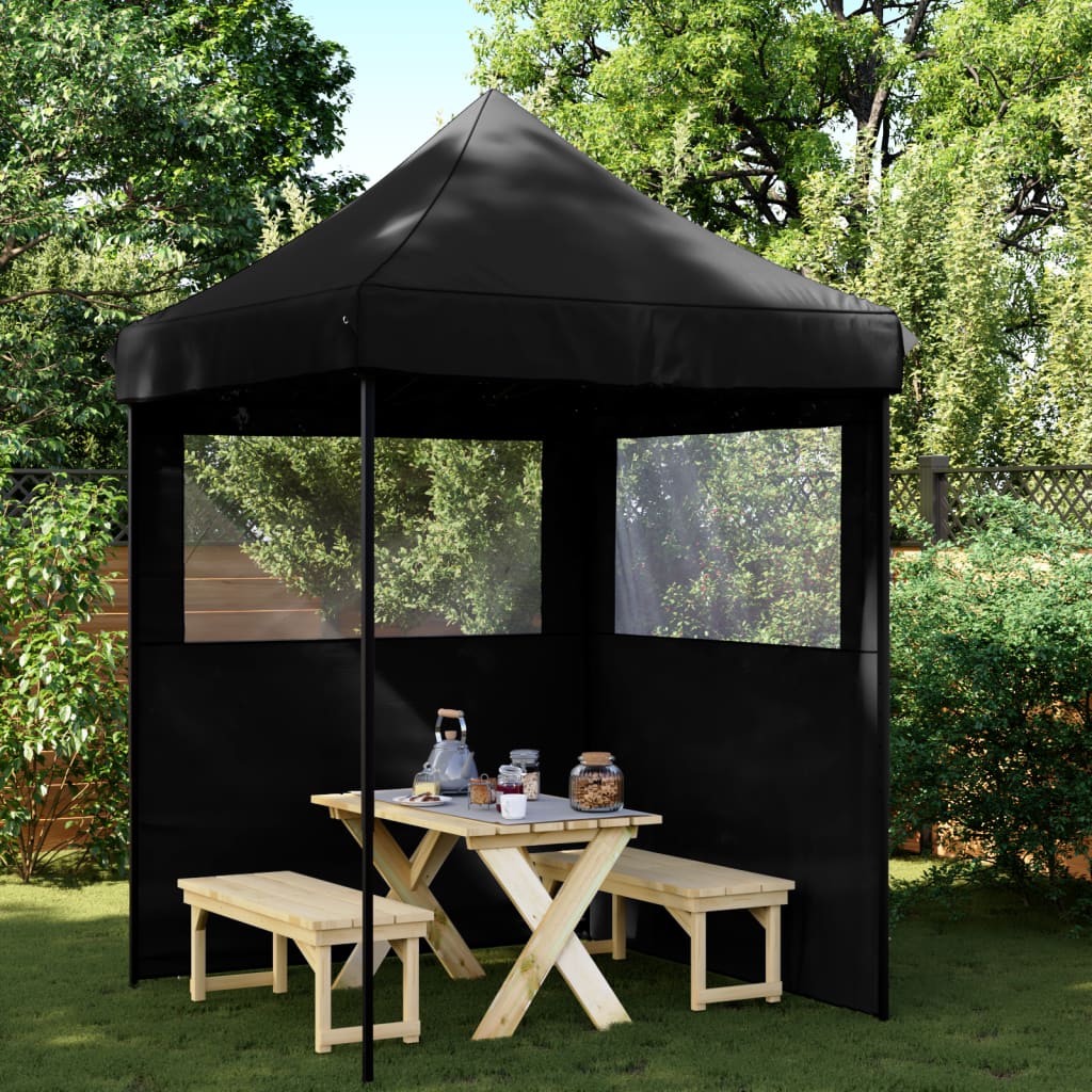 Partytent Inklapbaar Pop-Up Zwart