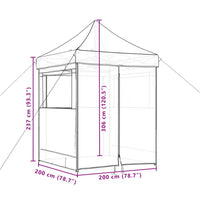 Partytent Inklapbaar Pop-Up Bruin