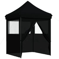 Partytent Inklapbaar Pop-Up Zwart