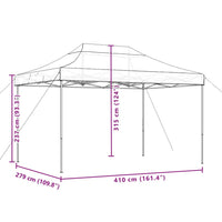 Partytent Inklapbaar Pop-Up 410X279X315 Cm Oranje